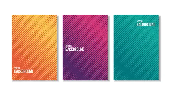 Abstract Gradient Geometric Cover Designs Vector Background — Stock Photo, Image
