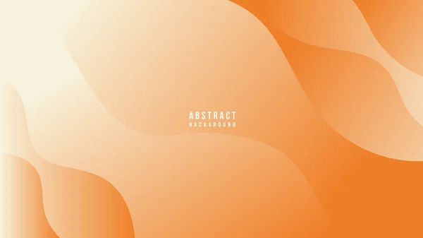 Abstract White Orange Gradient Liquid Wave Vector Achtergrond — Stockfoto