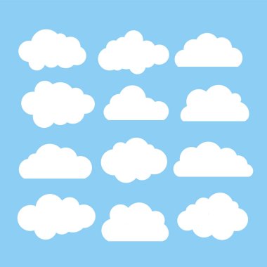 12 farklı bulut temsili koleksiyonu