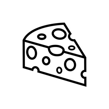 Peynir simgesi vektör logosu illüstrasyonu. 