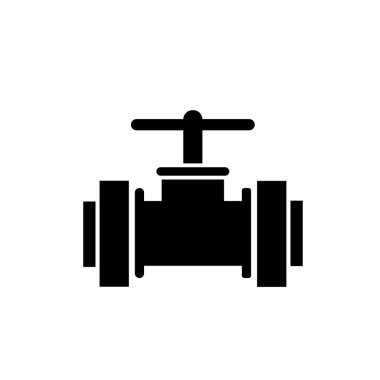 Valf simgesi vektör illüstrasyonlu boru