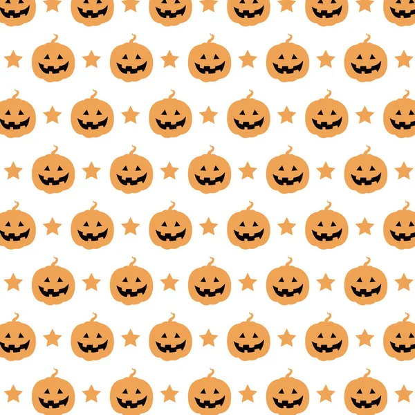 Seamless Pumpkin Pattern Vector Illustration — Stock Vector