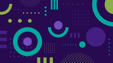 Modern soyut geometrik renkli vektör arkaplanı