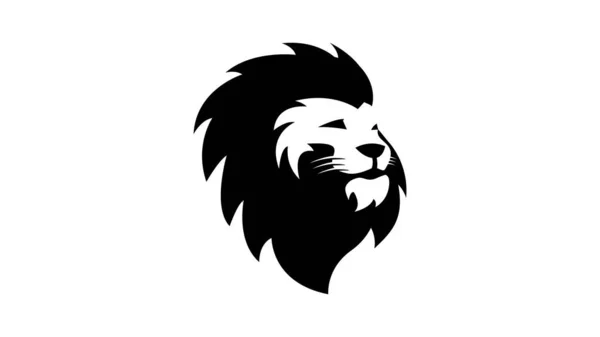 Lejonhuvudets Logotyp Vektor Illustration — Stock vektor