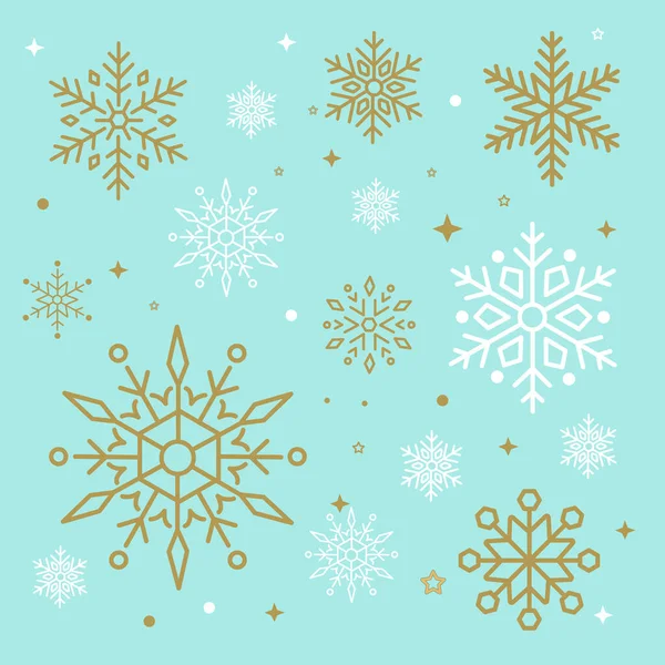 Śnieżynka Boże Narodzenie Projekt Tło Wektor Ilustracja — Wektor stockowy