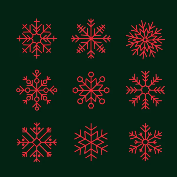 Набор Векторных Иллюстраций Рождественского Дизайна — стоковый вектор