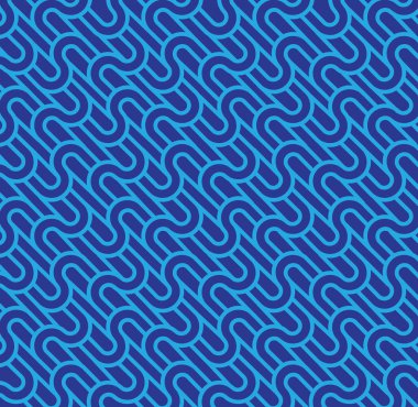 Soyut dalga geometrik mavi vektör arkaplanı