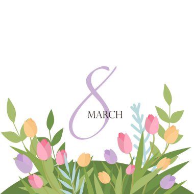 Kartpostal afişi 8 Mart Kadınlar Günü