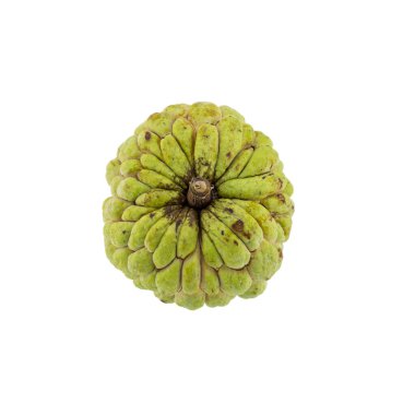 muhallebi beyaz zemin üzerine izole elma.