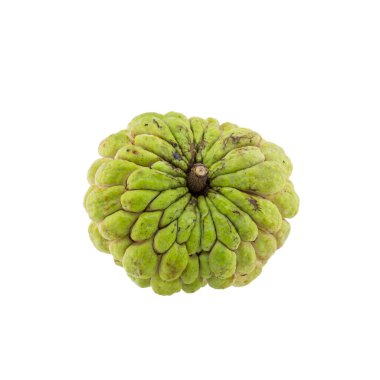 muhallebi beyaz zemin üzerine izole elma.