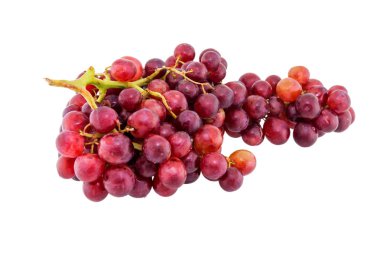 kırmızı üzüm beyaz arka plan üzerinde izole.