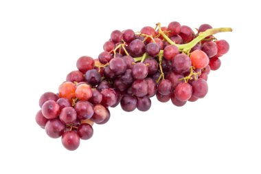 kırmızı üzüm beyaz arka plan üzerinde izole.