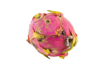 Beyaz arka plan üzerinde izole çürük dragon meyve