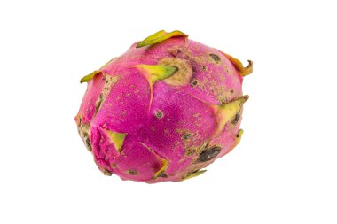 Beyaz arka plan üzerinde izole çürük dragon meyve