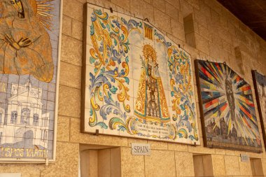 Nasıra 'daki Anonslar Bazilikasında Maria' nın İspanyol Sanatı