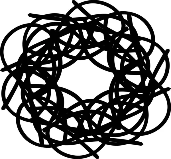 Christmas Mandala Made Black Theme Made Specific Elements — Stock Photo, Image
