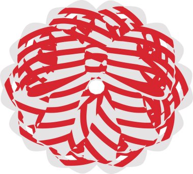 Mandala özel Noel elementlerinden yapılmıştır