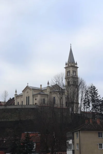 Monastery Church Found Sighisoara Immortalized Different Angles — 스톡 사진