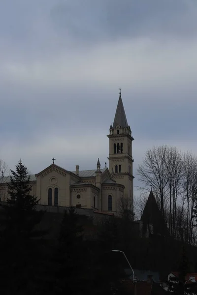 Монастырская Церковь Сигишоаре Увековечена Разными Углами — стоковое фото