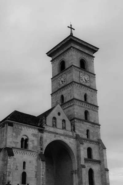 Catedral Católica Romana San Miguel Alba Iulia Inmortalizada Desde Diferentes —  Fotos de Stock