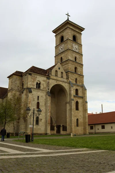 Cathédrale Catholique Romaine Saint Michel Alba Iulia Immortalisée Sous Différents — Photo