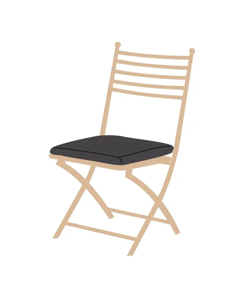 Lounge Outdoor Chair Cozy Soft Chair Boho Style Modern Scandinavian — Stock Vector