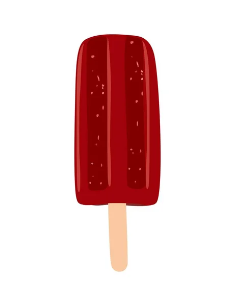 Παγωτό Berry Fruit Γρανίτα Πολύχρωμο Ποπ Πάγο Μπαρ Στο Ραβδί — Διανυσματικό Αρχείο