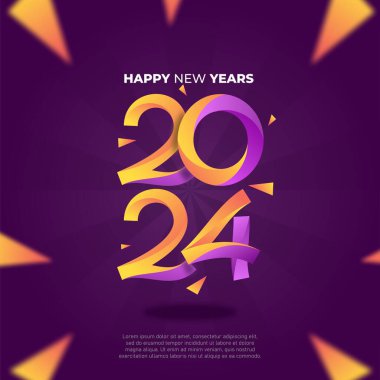 Mutlu yıllar 2024 arkaplanı.