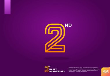 2 numaralı logo simgesi tasarımı, 2. yıl dönümü logosu