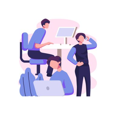 Teamwork concept flat style illustration vector design