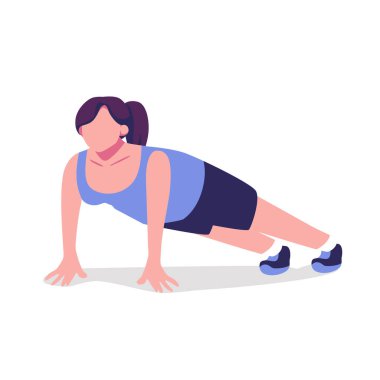 Kadınlar düz stil illüstrasyon tasarımını öne iterler.