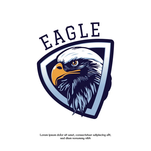 Cabeza Del Diseño Ilustración Vectorial Águila — Archivo Imágenes Vectoriales