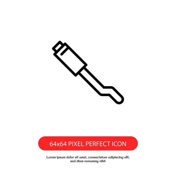 Car Echaust Outline Icon Pixel Perfect Web Mobile App — Stock Vector