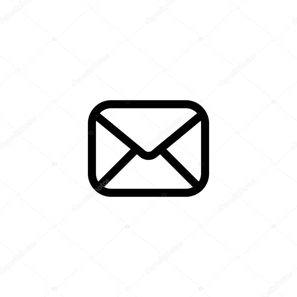 Mail outline icon pixel perfect for website or mobile app