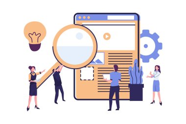 websitesi geliştirme, takım çalışması, web kodlaması, SEO konsepti, arama motoru, mobil ve web tasarımı
