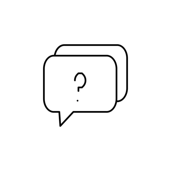 Question Outline Icon Website Mobile App — Stock Vector