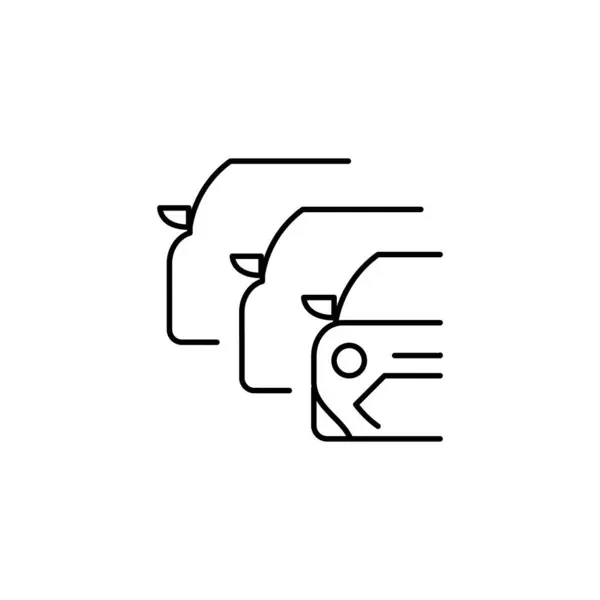 Flottenumriss Dünne Symbol Gleichgewichtssymbol Gut Für Web Und Mobile App — Stockvektor