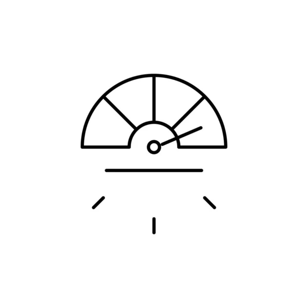 Περίγραμμα Λεπτό Εικονίδιο Μετρητή Ταχύτητας Σύμβολο Ισορροπίας Καλό Για Web — Διανυσματικό Αρχείο