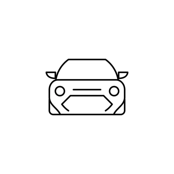 汽车轮廓瘦小的图标 平衡符号 适用于网络应用和移动应用 — 图库矢量图片
