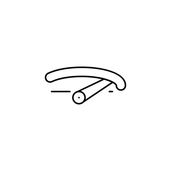 Wiper Outline Thin Icon Balance Symbol Good Web Mobile App — Stock Vector