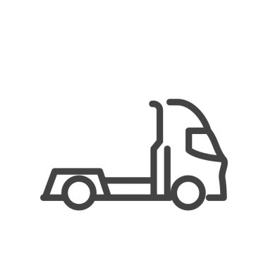 kamyon ana hatları piksel ağ ve mobil için mükemmel