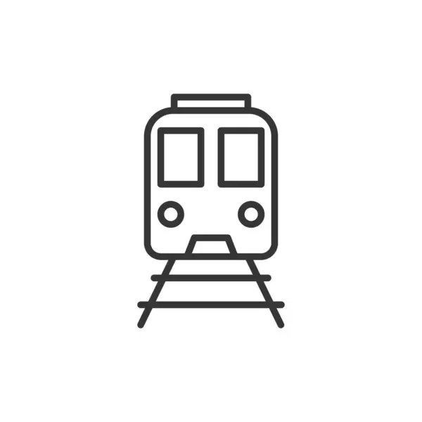 Web sitesi veya mobil uygulama için trainstation ana hatları simgesi piksel mükemmel