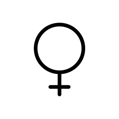 Kadınsı taslak ikon pikseli mükemmel vektör tasarımı web sitesi ve mobil uygulama için iyi. erkek cinsiyet simgesi