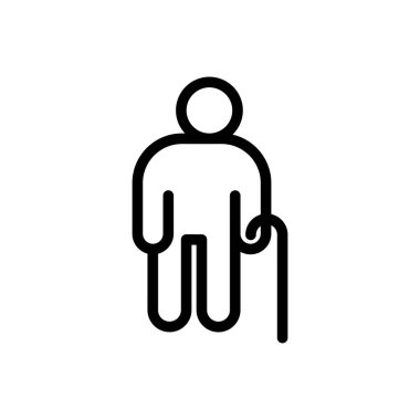 Büyükanne ve büyükbabalar ikon pikseli mükemmel vektör tasarımı web sitesi ve mobil uygulama için uygundur