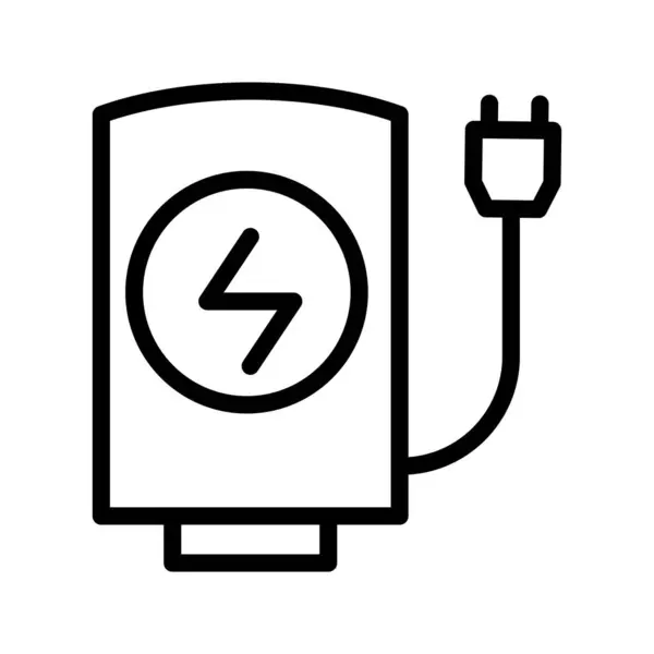 Charging Station Outline Icon Pixel Perfect Vector Design Good Website — Stock Vector