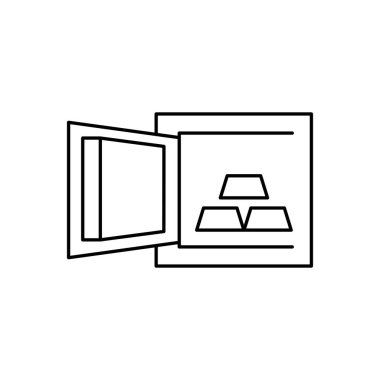 Altın yatırım taslağı ince vektör tasarımı web sitesi veya mobil uygulama için iyi