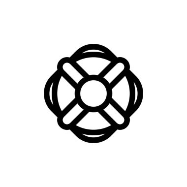 Life Buoy ana hatları simge pikseli mükemmel vektör tasarımı web sitesi ve mobil uygulama için uygundur