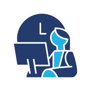 Çalışma saatleri renkli ikon vektör tasarımı web sitesi ve mobil uygulama için iyi