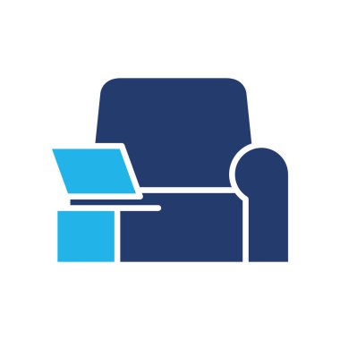 ev işyeri renkli simge vektör tasarımı web sitesi ve mobil uygulama için iyi