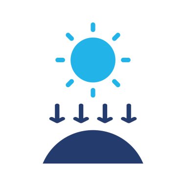 güneş koruması renkli simge vektörü tasarımı web sitesi ve mobil uygulama için iyi